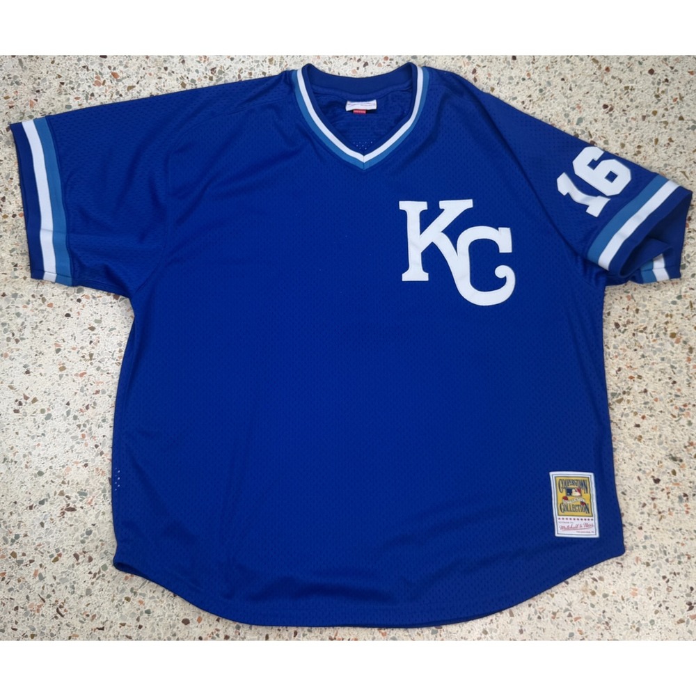 Mitchell & Ness MLB Kansas City Royals #16 Bo Jackson Baseball Jersey Size 3XLB